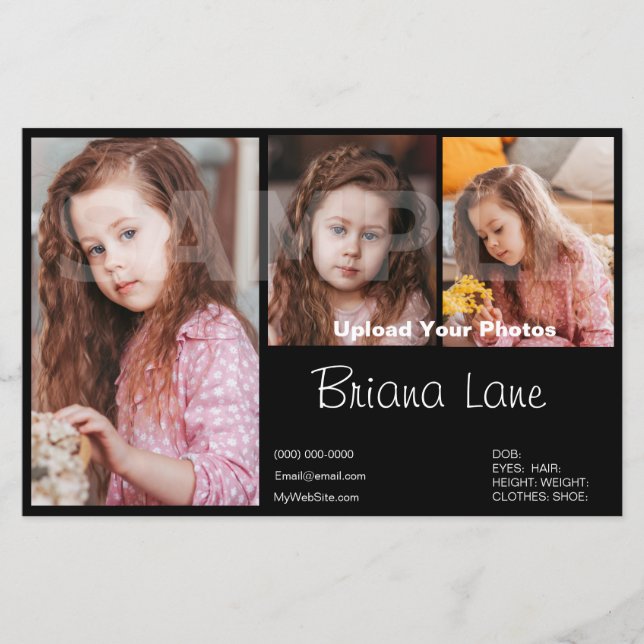 Muster Comp Kopfschuss Kinder Zed (Vorderseite)