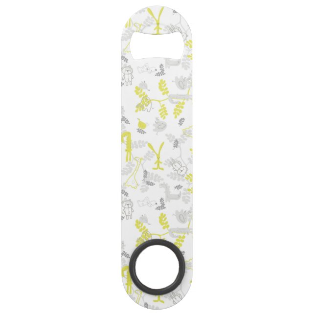 Muster, das Babytiere 2 anzeigt Speed Flaschenöffner (Vorderseite)