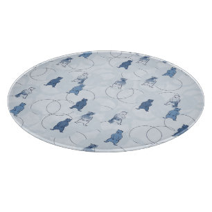 Muster, das einen Grizzlybären kennzeichnet Schneidebrett