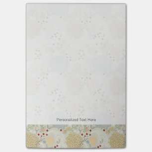 Muster, das gelockten Garten anzeigt Post-it Klebezettel