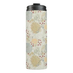 Muster, das gelockten Garten anzeigt Thermosbecher