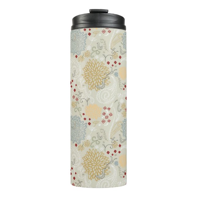 Muster, das gelockten Garten anzeigt Thermosbecher (Vorderseite)