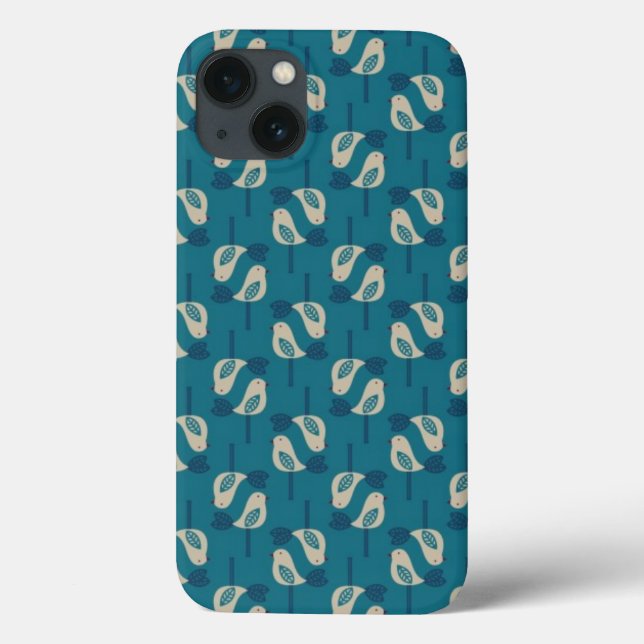 Muster, das Vögel anzeigt Case-Mate iPhone Hülle (Rückseite)