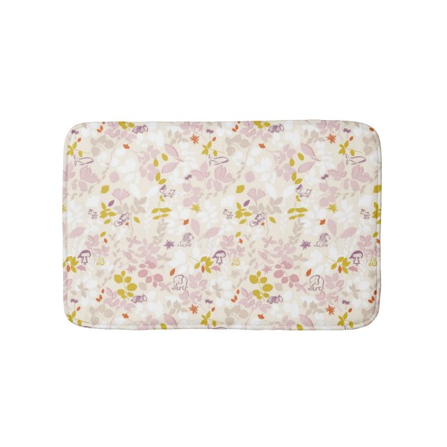 Muster, das wunderliche Tiere anzeigt Badematte (Vorderseite)