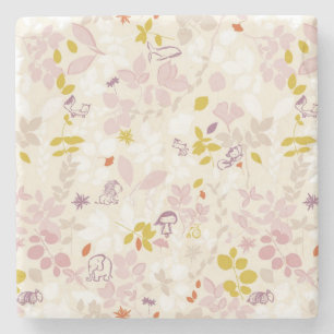 Muster, das wunderliche Tiere anzeigt Steinuntersetzer