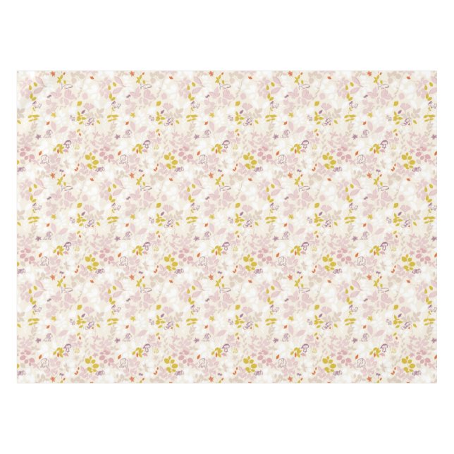 Muster, das wunderliche Tiere anzeigt Tischdecke (Vorderseite (Horizontal))