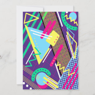 Muster der 90er einladung