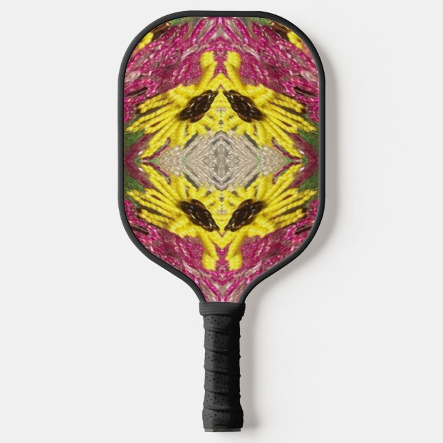 Muster der Abstrakten Muster der Seed Beading Flor Pickleball Schläger (Vorderseite)