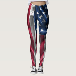 Muster der amerikanischen Flagge Leggings