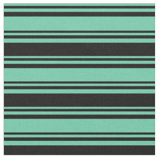 Muster der Aquamarine und der schwarzen farbigen L Stoff