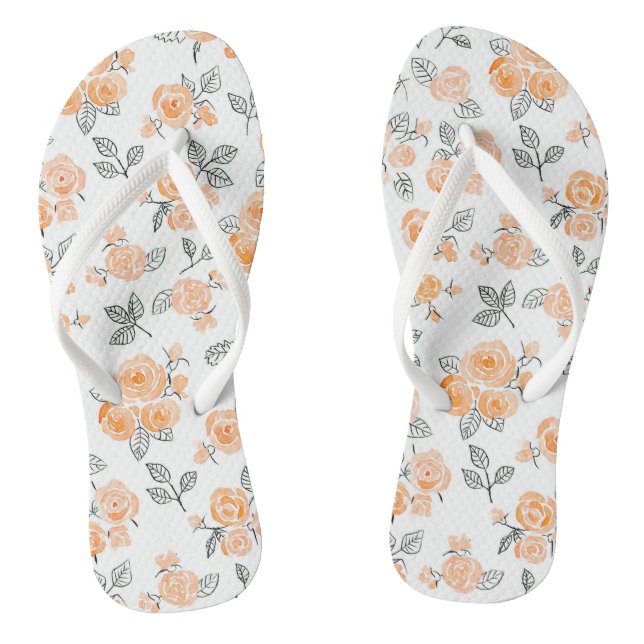Muster der Aquarellfarben zeichnen Flip Flops (Fußbett)