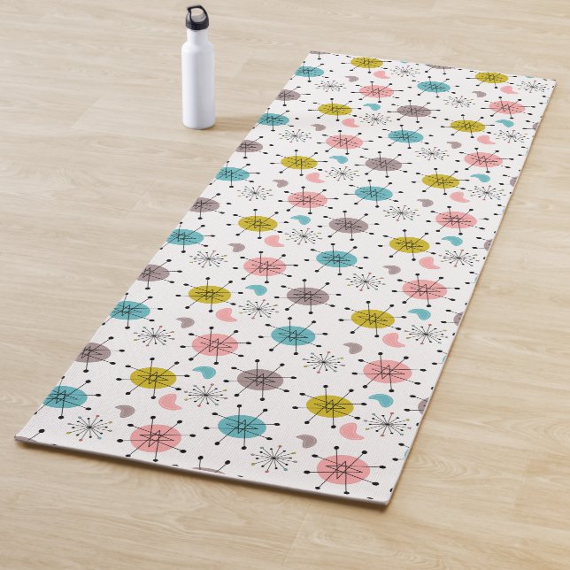 Muster der atomaren Retro-Sternexplosion Yogamatte (Beispiel)