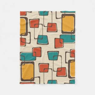 Muster der bespielten Quadrate des mittleren Jahrh Fleecedecke