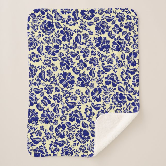 Muster der Blätter.13.bw. Sherpadecke (Vorderseite)