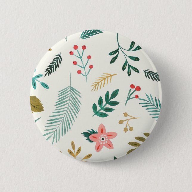 Muster der Blätter Button (Vorderseite)