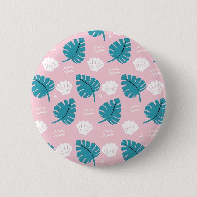 Muster der Blätter Button (Vorderseite)