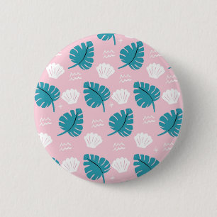 Muster der Blätter Button