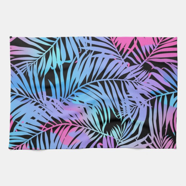 Muster der Blätter Geschirrtuch (Horizontal)