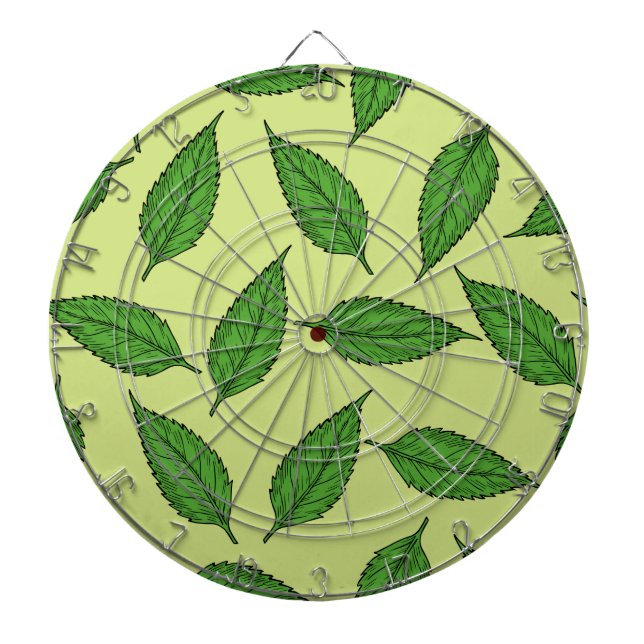 Muster der Blätter, Leaf-Muster, Frühjahrsvorschau Dartscheibe (vorne)