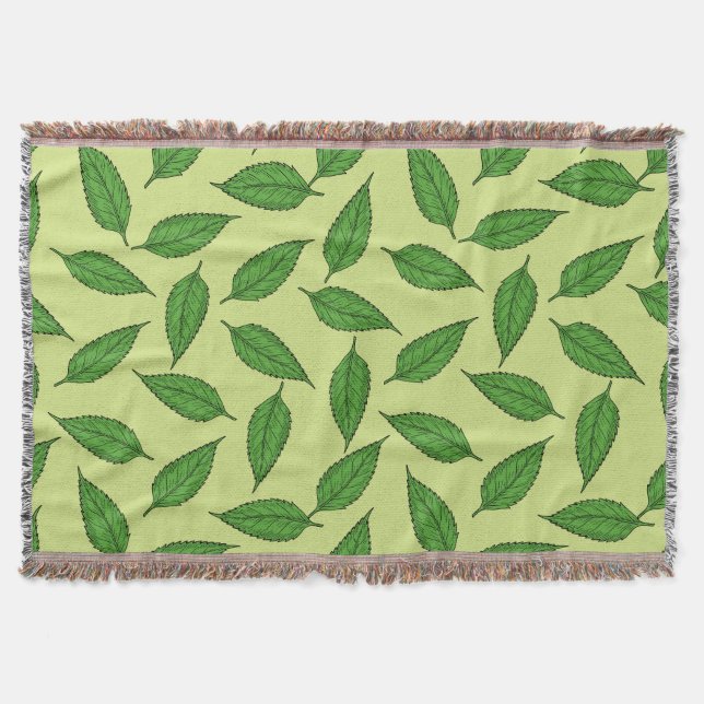 Muster der Blätter, Leaf-Muster, Frühjahrsvorschau Decke (Vorderseite)