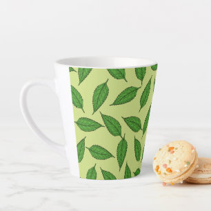 Muster der Blätter, Leaf-Muster, Frühjahrsvorschau Milchtasse