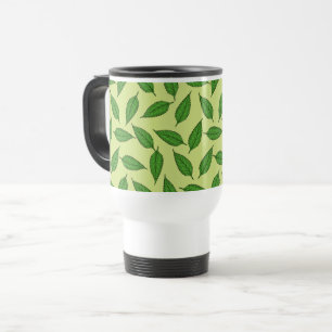 Muster der Blätter, Leaf-Muster, Frühjahrsvorschau Reisebecher
