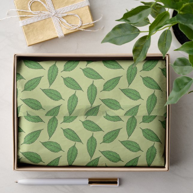 Muster der Blätter, Leaf-Muster, Frühjahrsvorschau Seidenpapier (Geschenk)