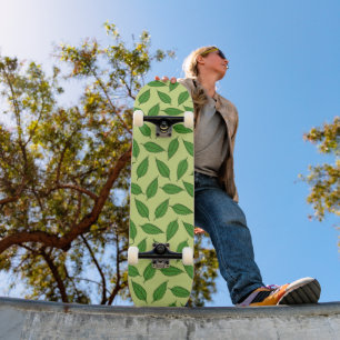 Muster der Blätter, Leaf-Muster, Frühjahrsvorschau Skateboard