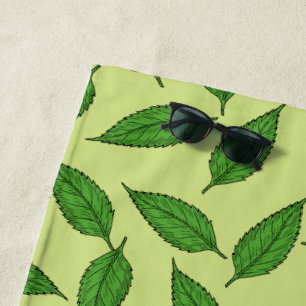 Muster der Blätter, Leaf-Muster, Frühjahrsvorschau Strandtuch