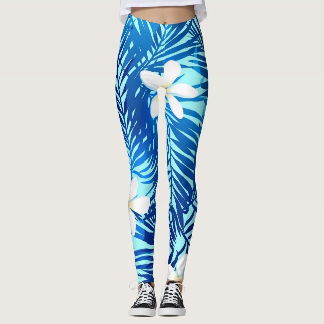 Muster der Blätter Leggings (Vorderseite)