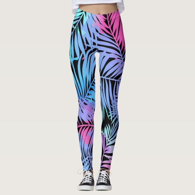 Muster der Blätter Leggings (Vorderseite)