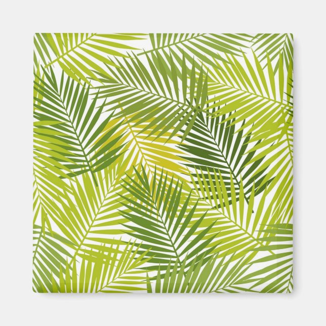 Muster der Blätter Magnet (Vorne)