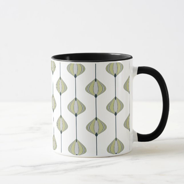 Muster der Blätter Tasse (Rechts)