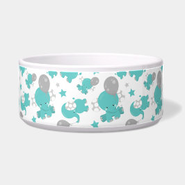 Muster der blauen Elefanten, Niedliche Elefanten,  Napf