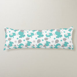 Muster der blauen Elefanten, Niedliche Elefanten,  Seitenschläferkissen