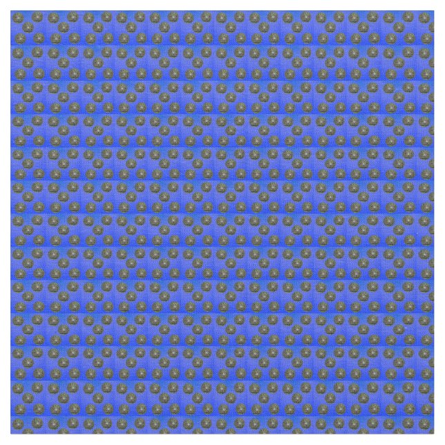 Muster der Blauen Rasenbögen, Stoff (Nahaufnahme)