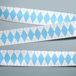 Muster der blauen und weißen Raute Ripsband