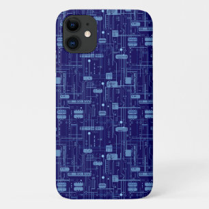 Muster der Blue Circuit-Karte Case-Mate iPhone Hülle