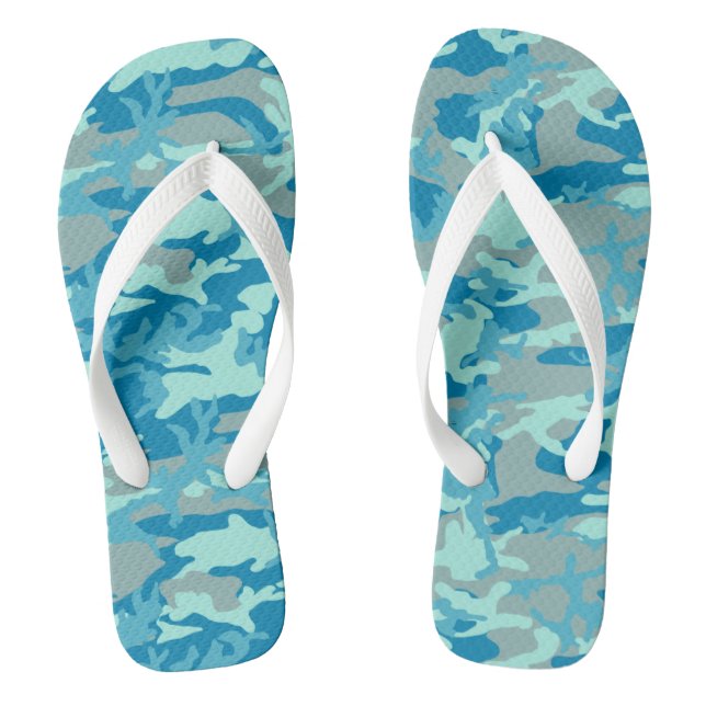 Muster der BlueBlast-Camouflage Flip Flops (Fußbett)