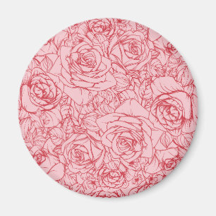 Muster der Blume 14 Magnet