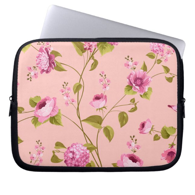 Muster der Blume 17 Laptopschutzhülle (Vorderseite)