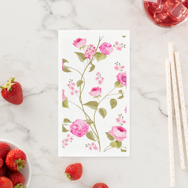 Muster der Blume 19 Serviette (Beispiel)