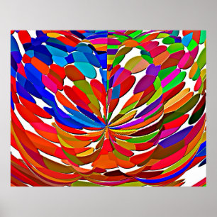 Muster der Blume der Magischen Hochenergie-Lotus V Poster