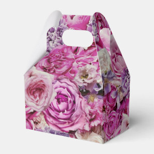 Muster der Blume der rosa weißen Lavendel-Rose Geschenkschachtel