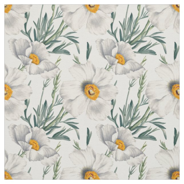 Muster der Blume des Baummohns Stoff (Muster)