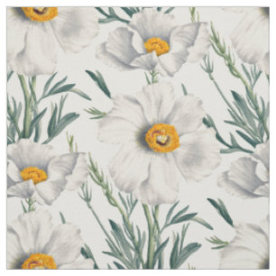 Muster der Blume des Baummohns Stoff