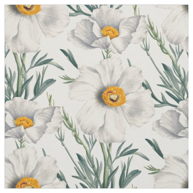 Muster der Blume des Baummohns Stoff (Muster)