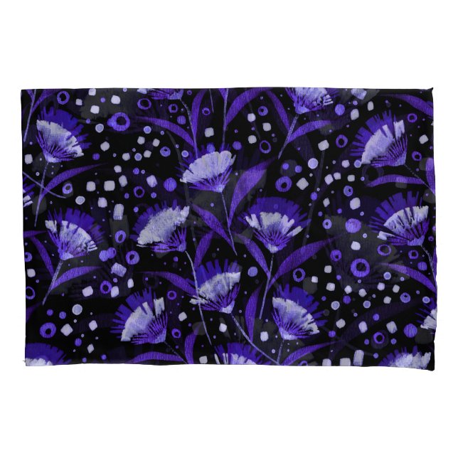 Muster der Blume für die abstrakte Aquarellkarnati Kissenbezug (Vorderseite)