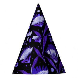 Muster der Blume für die abstrakte Aquarellkarnati Partyhütchen