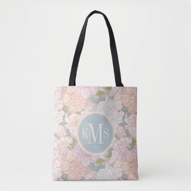 Muster der Blume Pastel Peony & Butterfly (Vorderseite)